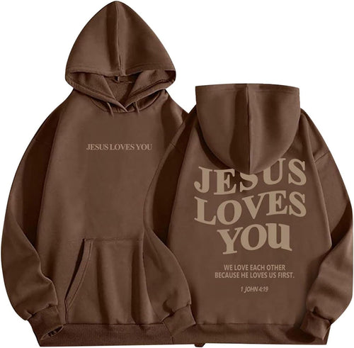 Jesus loves you hoodie