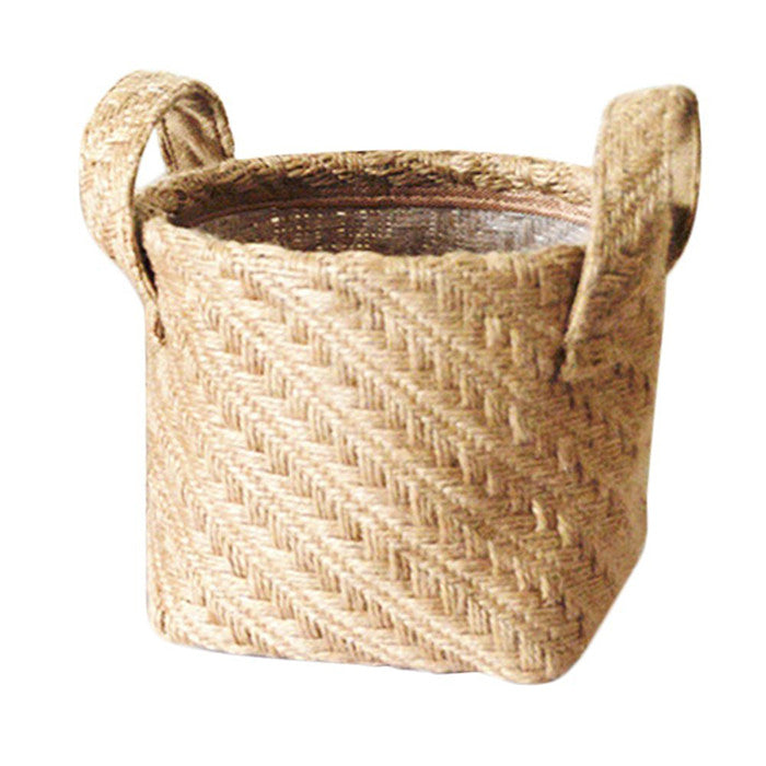 Woven Jute Storage Basket